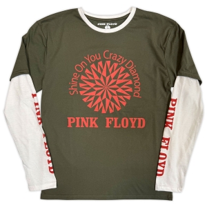 Pink Floyd - Shine On Uni Green/Wht Layered Longsleeve in the group MERCHANDISE / T-shirt / Pop-Rock at Bengans Skivbutik AB (5643879r)