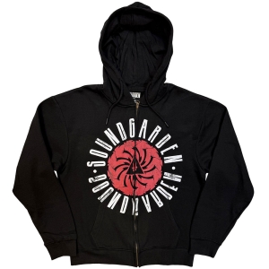 Soundgarden - Circle Logo Uni Bl Zip Hoodie in the group MERCHANDISE / Hoodies / Pop-Rock at Bengans Skivbutik AB (5643885r)
