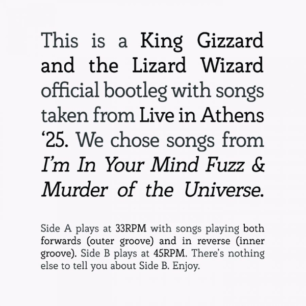 King Gizzard And The Lizard Wizard - Songs From I'm In Your Mind Fuzz & in the group OUR PICKS / Friday Releases / 2025-11-21 at Bengans Skivbutik AB (5644341)