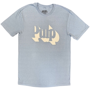 Pulp - Classic Logo Uni Blue T-Shirt in the group MERCHANDISE / T-shirt / Pop-Rock at Bengans Skivbutik AB (5644419r)