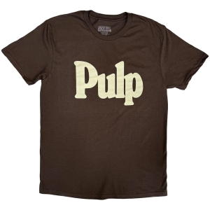 Pulp - New Logo Uni Brown T-Shirt in the group MERCHANDISE / T-shirt / Pop-Rock at Bengans Skivbutik AB (5644420r)