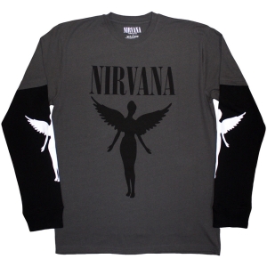 Nirvana - In Utero Mono Uni Char/Bl Layered Longsleeve  (XL) in the group MERCHANDISE / T-shirt / Pop-Rock at Bengans Skivbutik AB (5644782)
