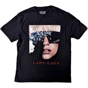 Lady Gaga - The Fame Photo Uni Bl T-Shirt in the group MERCHANDISE / T-shirt / Pop-Rock at Bengans Skivbutik AB (5645634r)