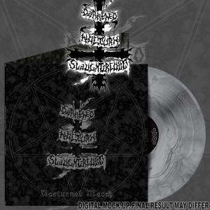 Darkened Nocturn Slaughtercult - Nocturnal March (Black/Silver Galax in the group OUR PICKS / Friday Releases / 2025-10-31 at Bengans Skivbutik AB (5646329)