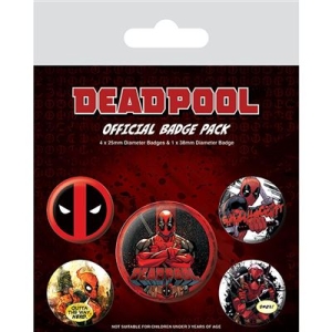 Deadpool - Badge Pack  (Outta The Way) in the group MERCHANDISE / Pin-Button Badge / Soundtrack at Bengans Skivbutik AB (5647034)