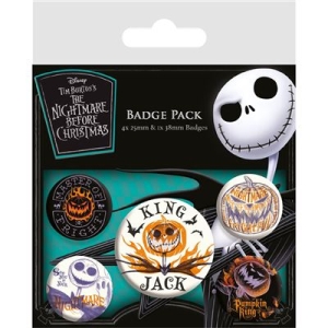The Nightmare Before Christmas  - Badge Pack in the group MERCHANDISE / Pin-Button Badge / Soundtrack at Bengans Skivbutik AB (5647037)