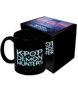 K-Pop Demon Hunters - (K Pop Logo) Black Pod Mug in the group MERCHANDISE / Mug / K-Pop at Bengans Skivbutik AB (5647069)