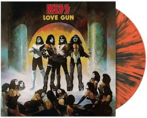Kiss - Love Gun (Tangerine/Aqua Splatter Vinyl) in the group VINYL / Hårdrock at Bengans Skivbutik AB (5647204)