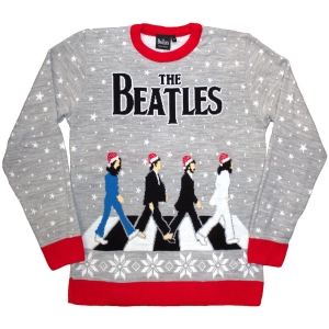 The Beatles - Abbey Road Xmas Uni Grey Sweatshirt in the group MERCHANDISE / Sweatshirt / Pop-Rock at Bengans Skivbutik AB (5647748r)