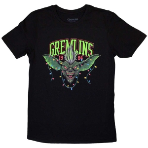 Gremlins - Stripe 1984 Xmas Lights Uni Bl T-Shirt  (XL) in the group MERCHANDISE / T-shirt / Soundtrack at Bengans Skivbutik AB (5648195)
