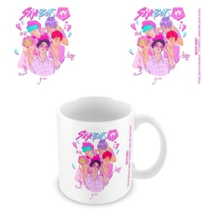 K-Pop Demon Hunters - Saja Boys Graphic White Pod Mug in the group MERCHANDISE / Mug / K-Pop at Bengans Skivbutik AB (5648436)