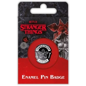 Stranger Things - Demogorgon Hunter Enamel Pin Badge in the group MERCHANDISE / Pin-Button Badge /  /  at Bengans Skivbutik AB (5648466)
