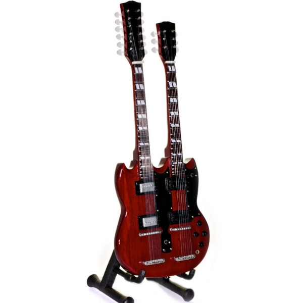 Led Zeppelin - Minigitarr Jimmy Page (Höjd Ca 25Cm in the group MERCHANDISE / Accessoarer / Heavy Metal at Bengans Skivbutik AB (5648666)