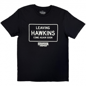Stranger Things - Leaving Hawkins Uni Bl T-Shirt  (M) in the group MERCHANDISE / T-shirt / Soundtrack at Bengans Skivbutik AB (5649119)