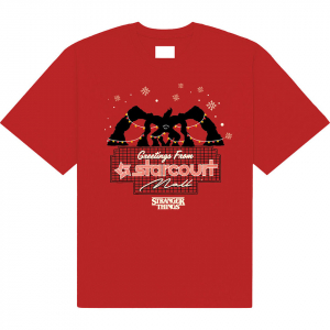 Stranger Things - Greetings From Starcourt Uni Red T-Shirt in the group MERCHANDISE / T-shirt / Soundtrack at Bengans Skivbutik AB (5649149r)
