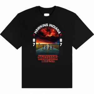 Stranger Things - Hawkins 008 Uni Bl T-Shirt in the group MERCHANDISE / T-shirt / Soundtrack at Bengans Skivbutik AB (5649162r)