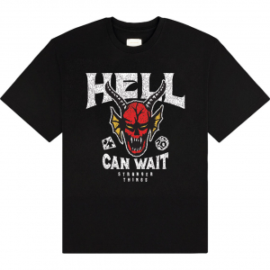 Stranger Things - Hell Can Wait Uni Bl T-Shirt in the group MERCHANDISE / T-shirt / Soundtrack at Bengans Skivbutik AB (5649168r)