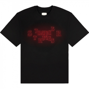 Stranger Things - Neon Logo Uni Bl T-Shirt in the group MERCHANDISE / T-shirt / Soundtrack at Bengans Skivbutik AB (5649170r)