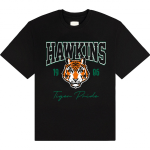 Stranger Things - High School Hawkins Uni Bl T-Shirt in the group MERCHANDISE / T-shirt / Soundtrack at Bengans Skivbutik AB (5649178r)