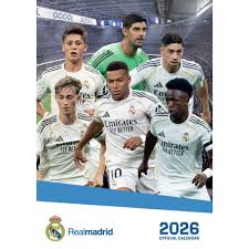 Real Madrid Fc - 2026 A3 Calendar in the group MERCHANDISE / Kalender / Sport at Bengans Skivbutik AB (5649943)