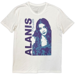 Alanis Morissette - Portrait Photo Uni Wht T-Shirt in the group MERCHANDISE / T-shirt / Pop-Rock at Bengans Skivbutik AB (5650169r)