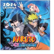 Naruto Shippuden - 2026 Square Calendar in the group MERCHANDISE / Kalender / TV series at Bengans Skivbutik AB (5652080)