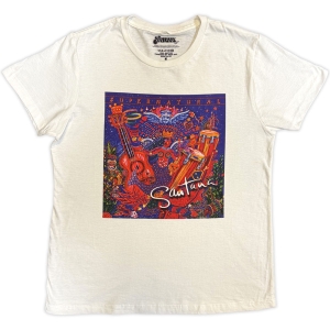 Santana - Supernatural Uni Wht T-Shirt in the group MERCHANDISE / T-shirt / Pop-Rock at Bengans Skivbutik AB (5653215r)