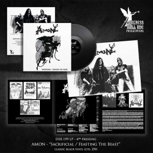 Amon - Sacrificial/Feasting The Beast (Bla in the group VINYL / Upcoming releases / Hårdrock at Bengans Skivbutik AB (5653289)