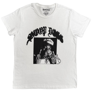 Snoop Dogg - Middle Finger Uni Wht T-Shirt in the group MERCHANDISE / T-shirt / Nyheter / Hip Hop-Rap at Bengans Skivbutik AB (5657660r)