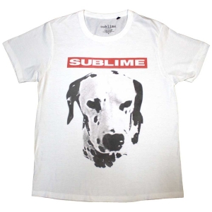 Sublime - Dog Uni Wht T-Shirt in the group MERCHANDISE / T-shirt / Nyheter / Punk at Bengans Skivbutik AB (5657664r)