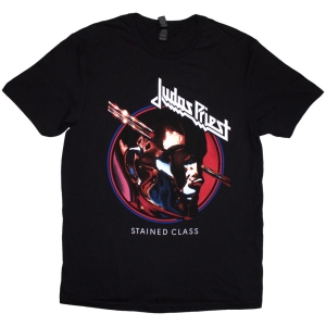 Judas Priest - Stained Class Album Circle Uni Bl T-Shirt in the group MERCHANDISE / T-shirt / Nyheter / Hårdrock at Bengans Skivbutik AB (5657716r)