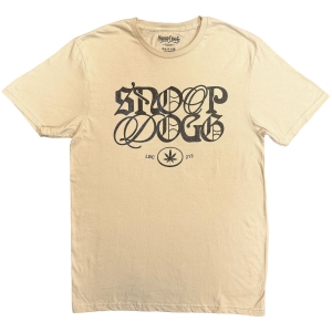 Snoop Dogg - Lettering Mash Up Uni Sand T-Shirt in the group MERCHANDISE / T-shirt / Nyheter / Hip Hop-Rap at Bengans Skivbutik AB (5657854r)