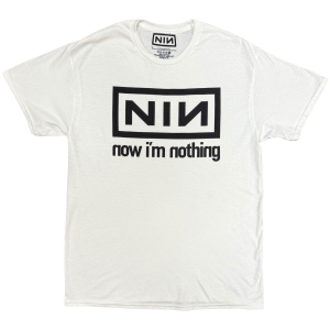 Nine Inch Nails - Now Im Nothing Uni Wht T-Shirt in the group MERCHANDISE / T-shirt / Kommande / Pop-Rock at Bengans Skivbutik AB (5658970r)