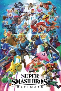Game Poster - Super Smash Brothers (91,5 X 61 Cm) in the group MERCHANDISE / Poster / Game Soundtrack at Bengans Skivbutik AB (5659714)