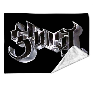 Ghost - Chrome Logo Small Fleece Blanket in the group MERCHANDISE / Merch / Nyheter / Hårdrock at Bengans Skivbutik AB (5663171)