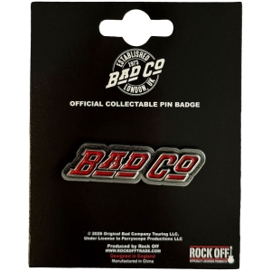 Bad Company - Slant Logo Pin Badge in the group MERCHANDISE / Pin-Button Badge / Pop-Rock at Bengans Skivbutik AB (5663203)