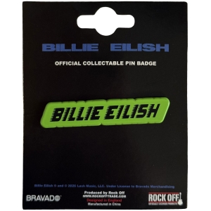 Billie Eilish - Racer Logo Pin Badge in the group MERCHANDISE / Pin-Button Badge / Pop-Rock at Bengans Skivbutik AB (5663207)
