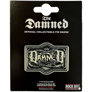 Damned - The Black Album Logo Pin Badge in the group MERCHANDISE / Pin-Button Badge / Punk at Bengans Skivbutik AB (5663212)