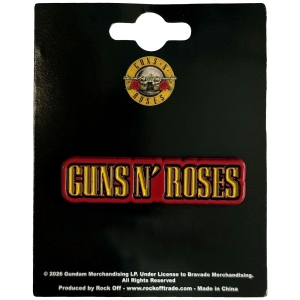 Guns N Roses - Text Logo Pin Badge in the group MERCHANDISE / Pin-Button Badge / Heavy Metal at Bengans Skivbutik AB (5663216)