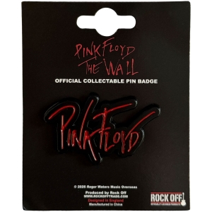 Pink Floyd - The Wall Text Logo Pin Badge in the group MERCHANDISE / Pin-Button Badge / Pop-Rock at Bengans Skivbutik AB (5663241)