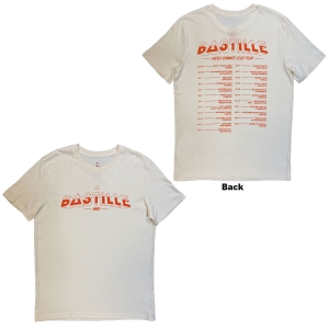 Bastille - Summer Uk & Eu Tour 23 Uni Natrl T-Shirt in the group MERCHANDISE / T-shirt / Nyheter / Pop-Rock at Bengans Skivbutik AB (5663333r)
