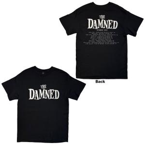 Damned - Damned Logo Eu Tour Summer 25 Uni Bl T-Shirt in the group MERCHANDISE / T-shirt / Nyheter / Punk at Bengans Skivbutik AB (5663338r)