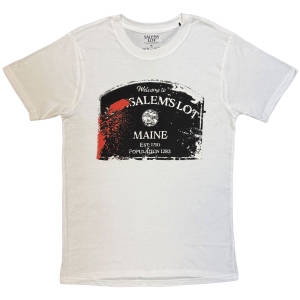 Salems Lot - Welcome... Uni Wht T-Shirt in the group MERCHANDISE / T-shirt / Nyheter /  at Bengans Skivbutik AB (5663607r)