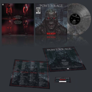 Powererage - Beast (Marbled Vinyl Lp) in the group VINYL / Upcoming releases / Hårdrock at Bengans Skivbutik AB (5663768)