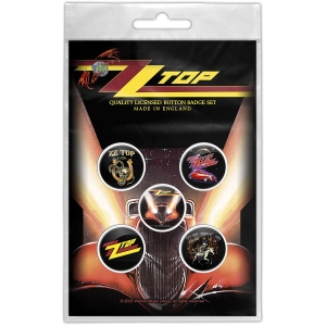 Zz Top - Eliminator Button Badge Pack in the group MERCHANDISE / Pin-Button Badge / Pop-Rock at Bengans Skivbutik AB (5665324)