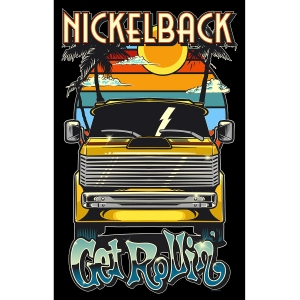 Nickelback - Get Rollin' Textile Poster in the group MERCHANDISE / Merch / Pop-Rock at Bengans Skivbutik AB (5665478)