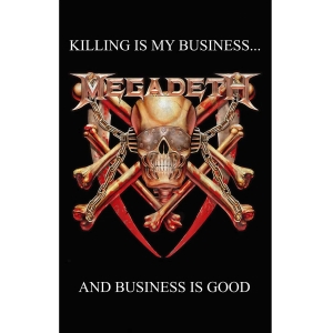 Megadeth - Killing Is My Business Textile Poster in the group MERCHANDISE / Merch / Nyheter / Hårdrock at Bengans Skivbutik AB (5665481)