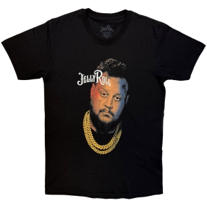 Jelly Roll - Gold Chain Photo Uni Bl T-Shirt in the group MERCHANDISE / T-shirt / Nyheter / Hip Hop-Rap at Bengans Skivbutik AB (5665541r)