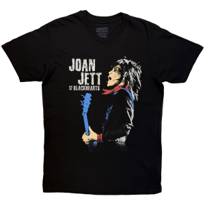 Joan Jett - Blue Guitar Uni Bl T-Shirt in the group MERCHANDISE / T-shirt / Nyheter / Hårdrock at Bengans Skivbutik AB (5665542r)