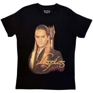 Lord Of The Rings - Legolas Gold Text Uni Bl T-Shirt in the group MERCHANDISE / T-shirt / Nyheter / Film-Musikal at Bengans Skivbutik AB (5665549r)